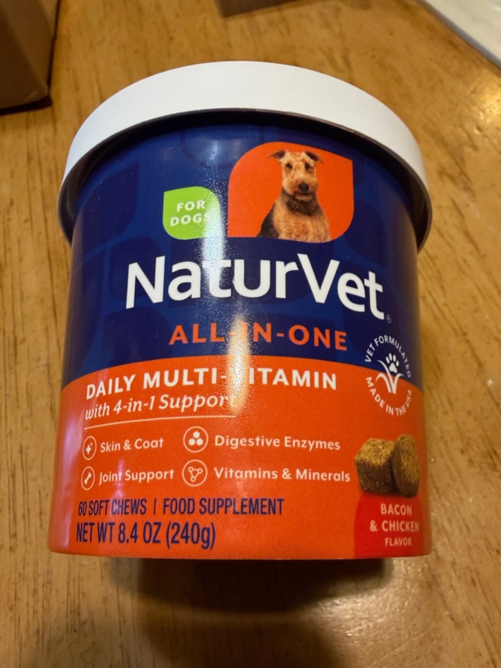 All-in-One Daily Multi-Vitamin for Dogs - Blue & Orange